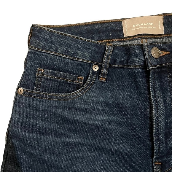 Everlane Curvy High Rise Jeans Dark Wash Size 27 Excellent Condition - Picture 4 of 10